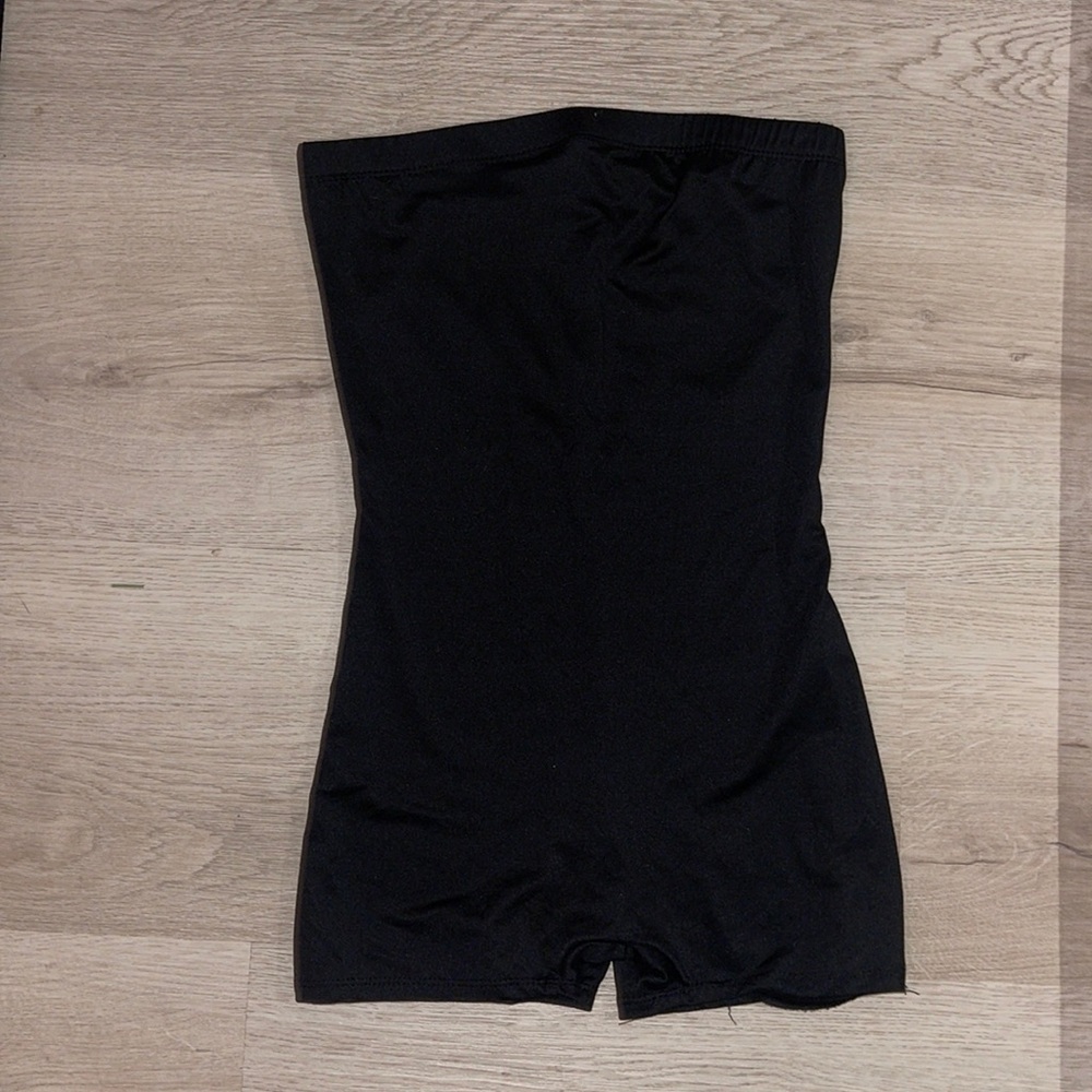 Strapless Black Romper